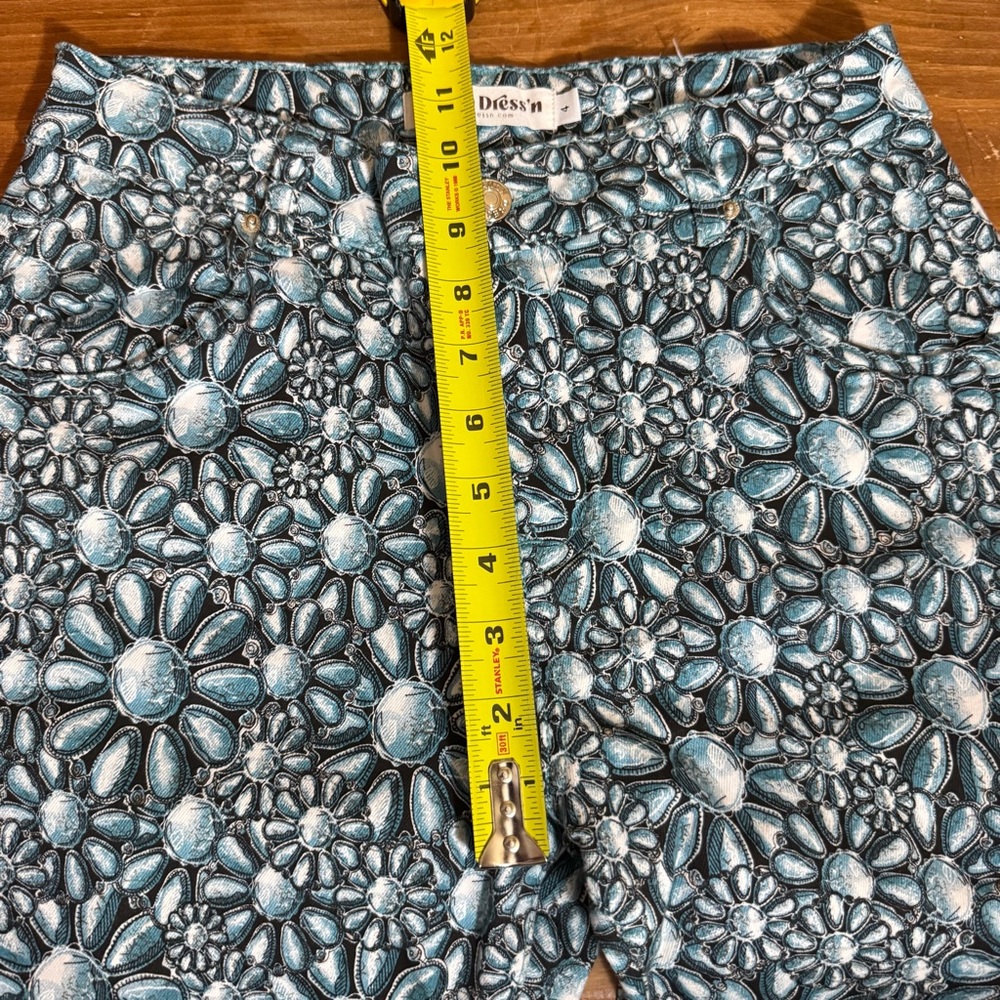 RANCH DRESS'N WOMEN'S SQUASH BLOSSOM PRINT SUPER FLARE JEANS size‎ 4 - Picture 5 of 6